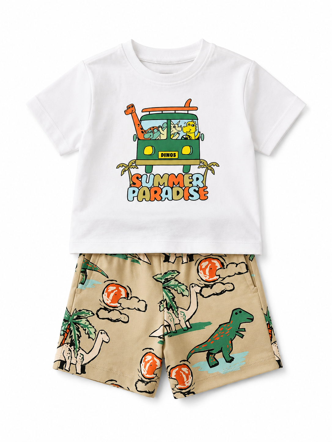 Boys Dust Peach Pull On Soft Cotton Clothing Set BloomUp