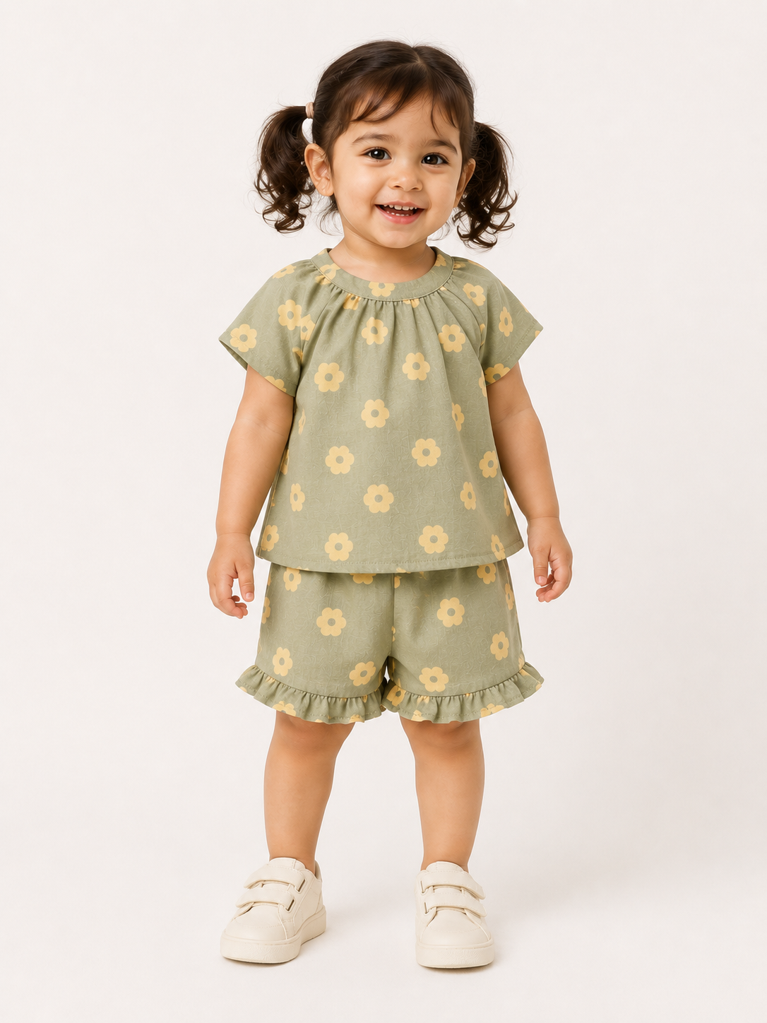 Boys Olive Green Pull On Soft Cotton Clothing Set BloomUp