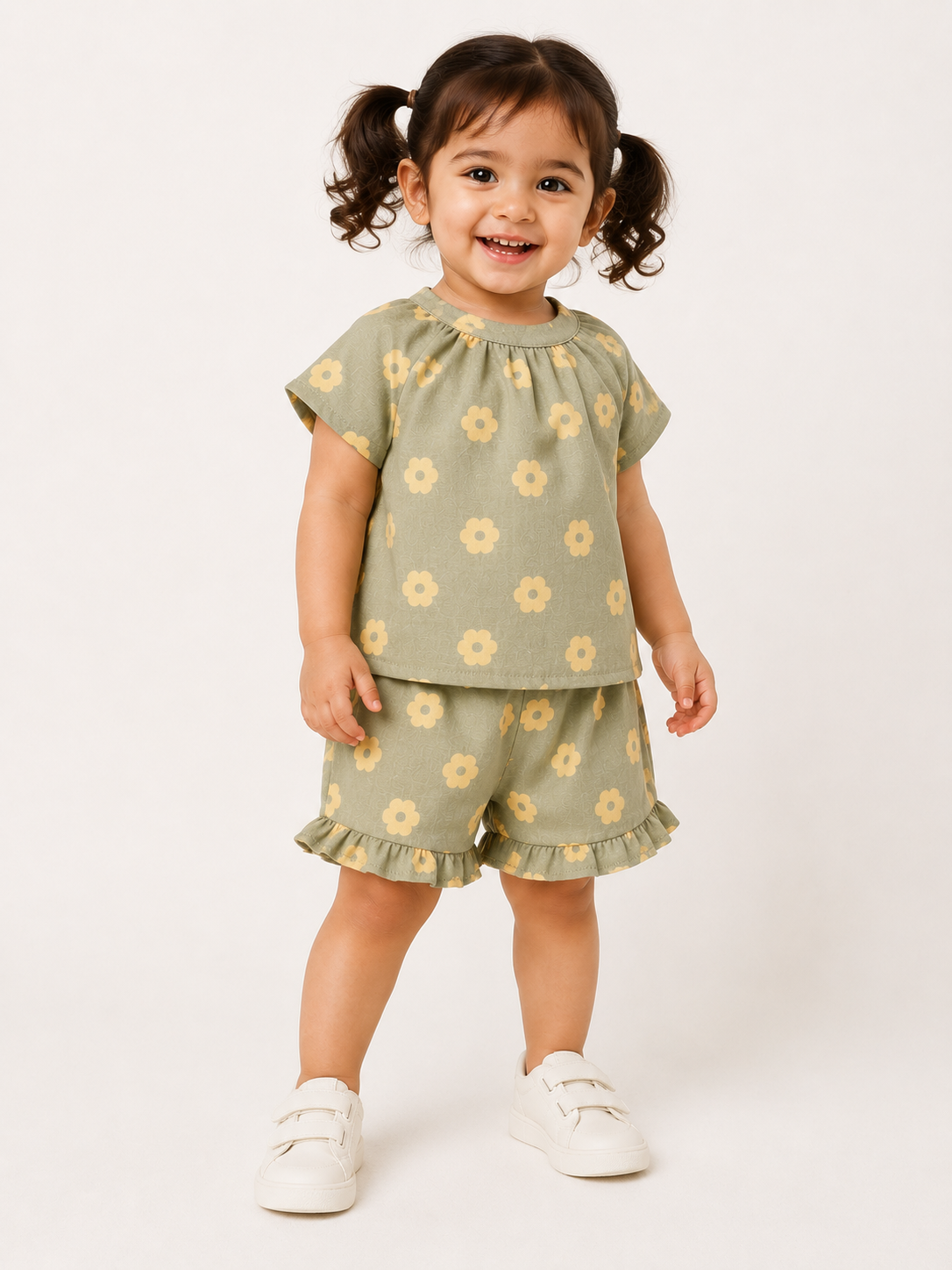 Boys Olive Green Pull On Soft Cotton Clothing Set BloomUp