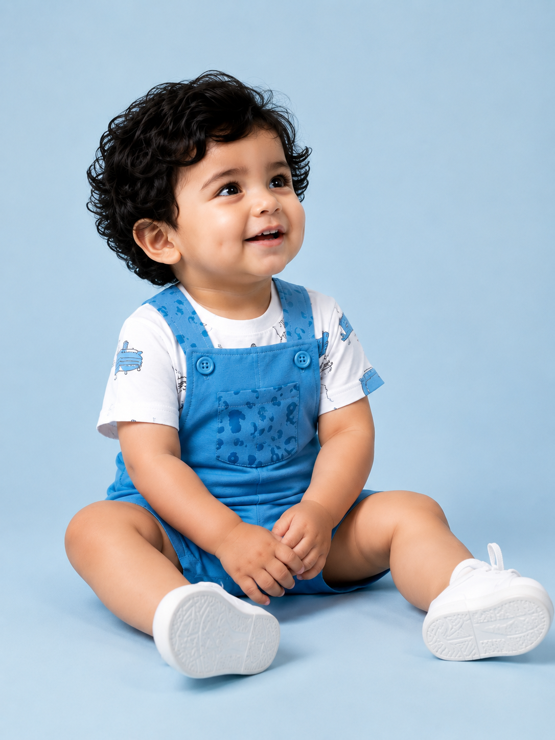 Ocean Blue T-Shirt for Older Boys & Kids (8–16 Years) BloomUp