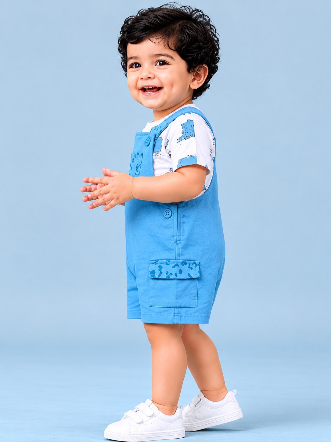 Ocean Blue T-Shirt for Older Boys & Kids (8–16 Years) BloomUp