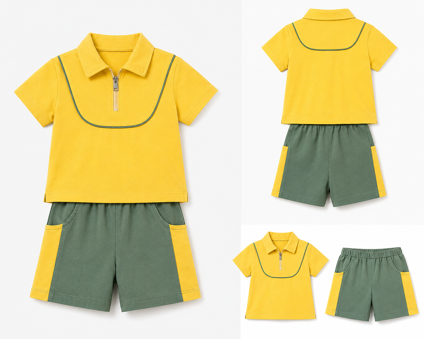 Boys Grey Melange Sweat Shorts Soft Cotton Clothing Set BloomUp