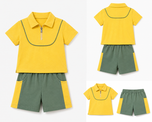 Boys Grey Melange Sweat Shorts Soft Cotton Clothing Set BloomUp