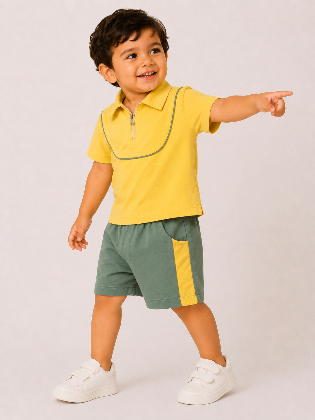 Boys Grey Melange Sweat Shorts Soft Cotton Clothing Set BloomUp