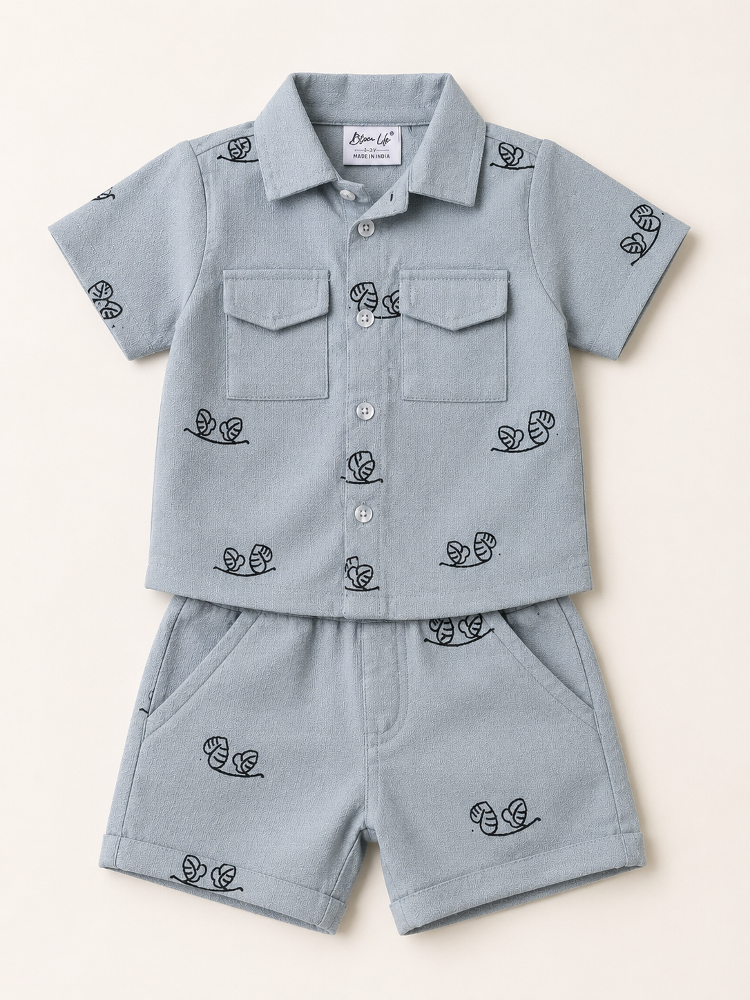 Boys Mustard Sweat Shorts With Soft Cotton Clothing Set BloomUp
