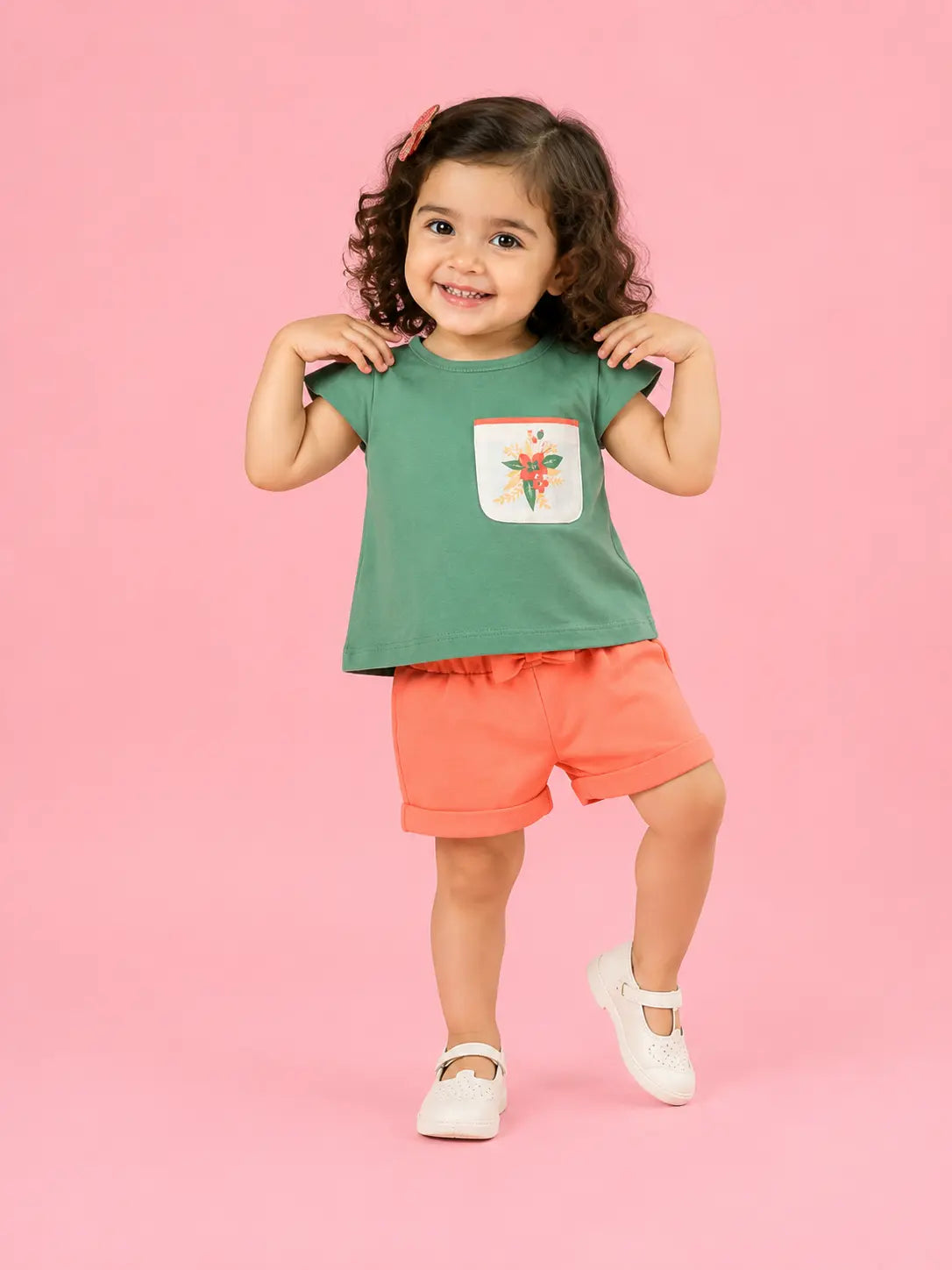BloomUp ECG-158-SMOCK GREEN