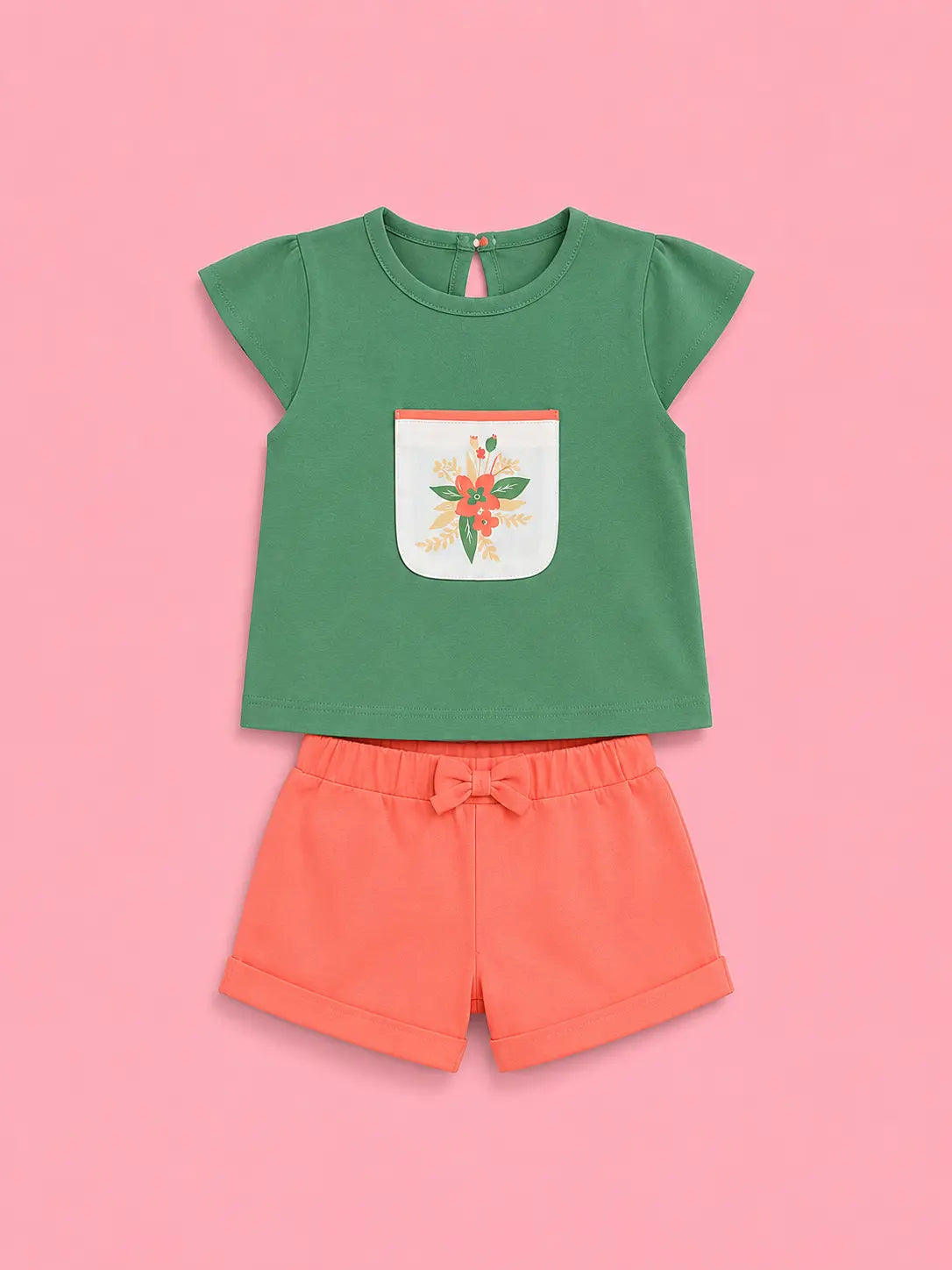 BloomUp ECG-158-SMOCK GREEN