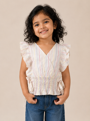 White Girls Frock Dress for Infants & Toddlers (0–3 Years) BloomUp