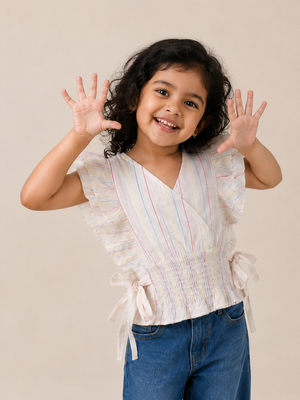 White Girls Frock Dress for Infants & Toddlers (0–3 Years) BloomUp