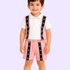 Peach Polo T-Shirt & Shorts Co-ord Set for Boys – Soft Cotton Summer Wear Kids Outfit
