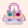 Kids Unicorn Bag – Cute Rainbow Glitter Handbag for Girls with Shoulder Strap