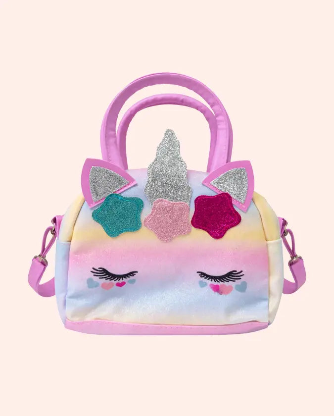 BLOOMUP Kids Unicorn Bag – Cute Rainbow Handbag for Girls | Glitter Party Bag with Shoulder Strap Bloom Up
