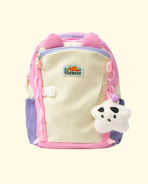 BLOOMUP Kids Backpack for Girls – Cute Pink Pastel School Bag with Plush Charm | Lightweight & Durable Bag Bloom Up