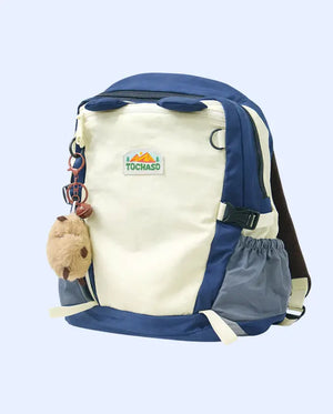 Bloomup Kids Multi-Color Backpack – Cute School Bag with Charm Keychain & Multiple Compartments Bloom Up