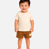 Kids Brown Cargo Shorts with Flap Pocket