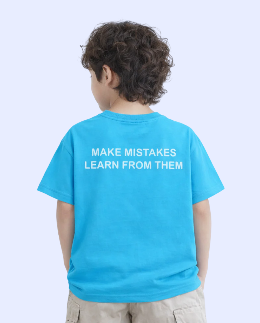 Blue Anime Graphic Kids T-Shirt – Monkey Character Print Cotton Summer Wear for Boys BloomUp