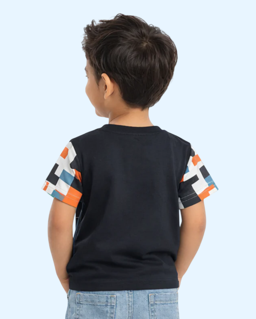 Black “New York City” Graphic Kids T-Shirt – Soft Cotton Trendy Summer Wear for Boys BloomUp