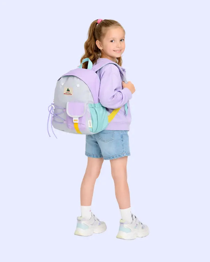 BLOOMUP Kids School Backpack – Cute Pastel Bag with Utility Pockets | Lightweight & Durable Daily Use Bag Bloom Up