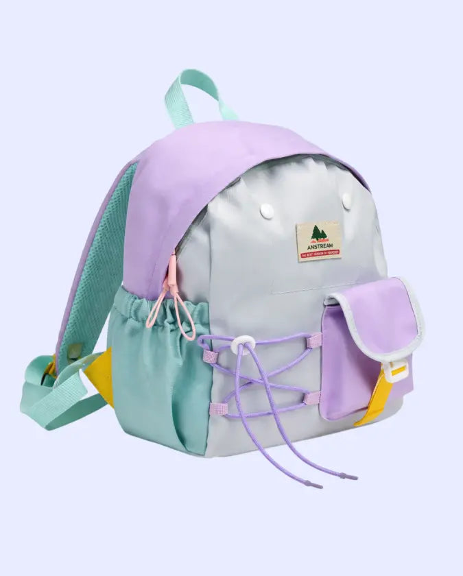 BLOOMUP Kids School Backpack – Cute Pastel Bag with Utility Pockets | Lightweight & Durable Daily Use Bag Bloom Up