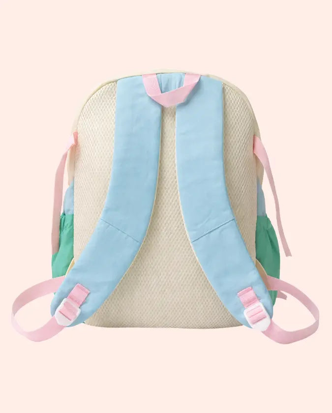 Bloomup Kids Designer Backpack – Lightweight Pastel School Bag with Plush Keychain & Adjustable Straps Bloom Up