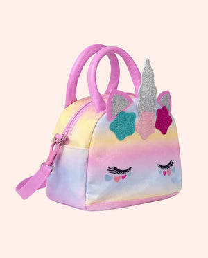 BLOOMUP Kids Unicorn Bag – Cute Rainbow Handbag for Girls | Glitter Party Bag with Shoulder Strap Bloom Up