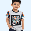 Grey “New York City” Graphic Kids T-Shirt – Soft Cotton Trendy Summer Wear for Boys