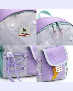 BLOOMUP Kids School Backpack – Cute Pastel Bag with Utility Pockets | Lightweight & Durable Daily Use Bag Bloom Up