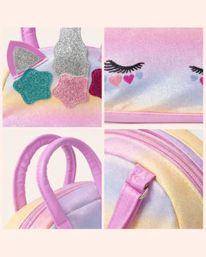 BLOOMUP Kids Unicorn Bag – Cute Rainbow Handbag for Girls | Glitter Party Bag with Shoulder Strap Bloom Up