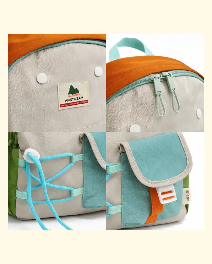 BLOOMUP Kids School Backpack – Stylish Multi-Color Bag with Front Pocket | Lightweight & Durable Daily Use Bag Bloom Up
