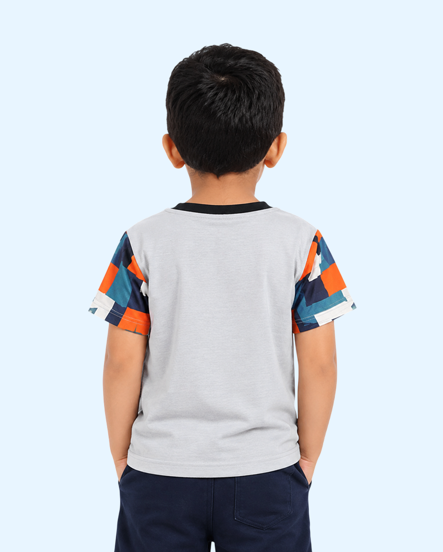 Grey “New York City” Graphic Kids T-Shirt – Soft Cotton Trendy Summer Wear for Boys BloomUp