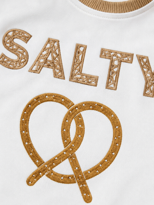 Salty Pretzel T-Shirt & Ribbed Jogger Set for Boys – Soft Cotton Co-ord Set BloomUp