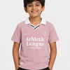 Boys Pink Polo T-Shirt – Athletic League Casual Collar Tee