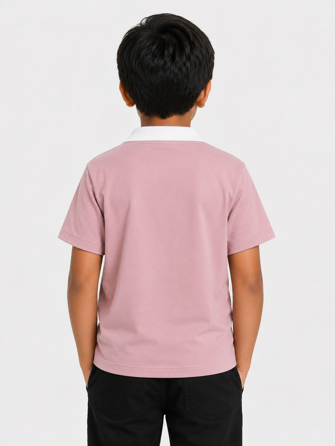 Boys Pink Polo Shirt With Soft Cotton T-Shirt BloomUp