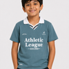 Boys Teal Polo T-Shirt – Athletic League Casual Collar Tee
