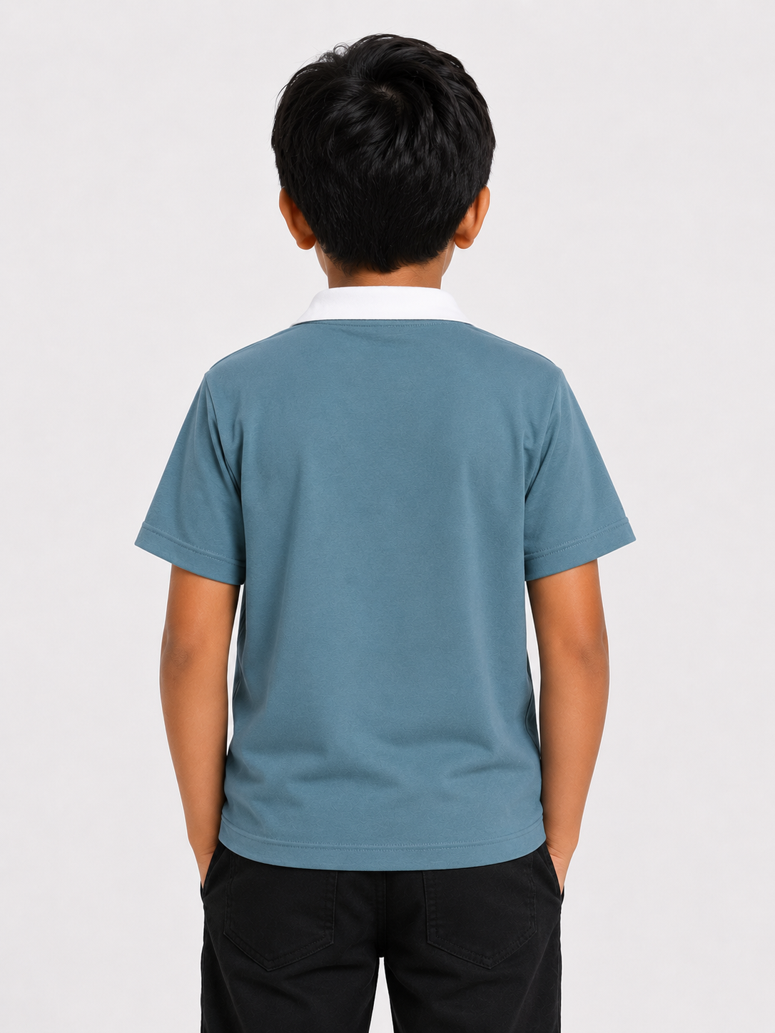 Boys Teal Polo Shirt With Soft Cotton T-Shirt BloomUp