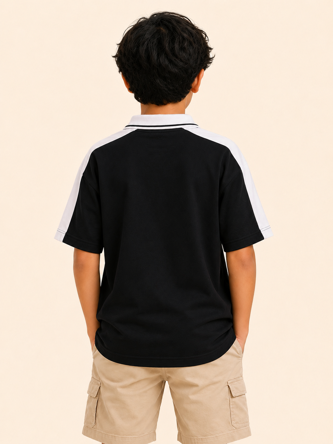 Black Casual Summer Boys  Soft Cotton T-Shirt BloomUp