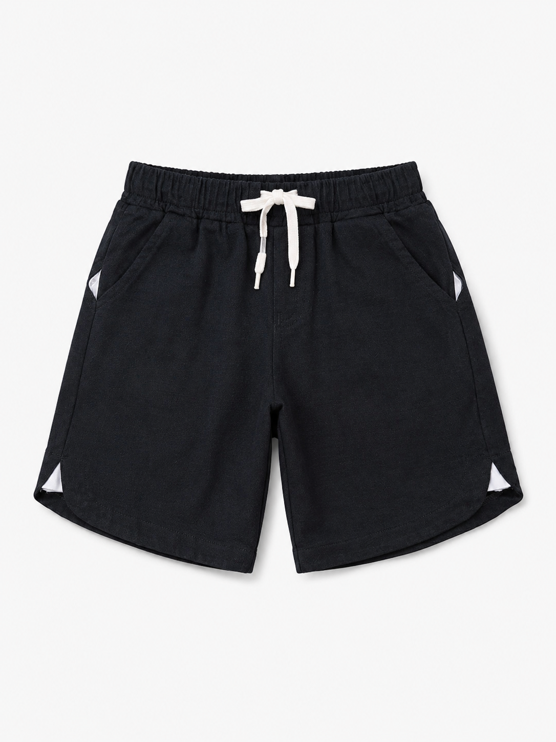 Boys Black Pull On Shorts Soft Cotton Bottom Wear BloomUp