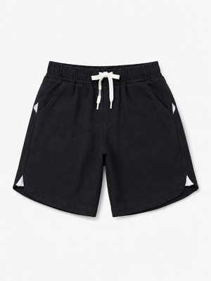 Boys Black Pull On Shorts Soft Cotton Bottom Wear BloomUp