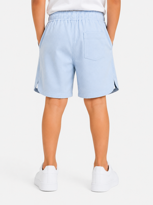Boys Light Blue Pull On Soft Cotton Bottom Wear BloomUp