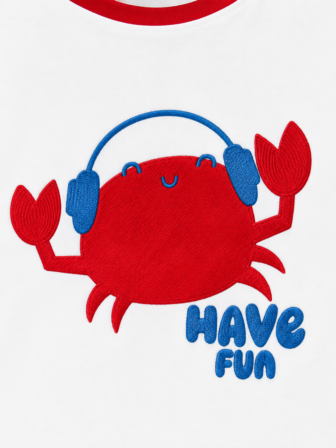 White Have Fun Crab Graphic T-Shirt & Beige Shorts Set for Toddlers – Soft Cotton Summer Wear BloomUp