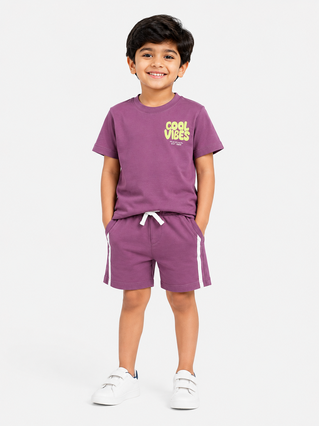 Boys Lilac Soft Cotton Sets Casual Fashion Kids Wear BloomUp