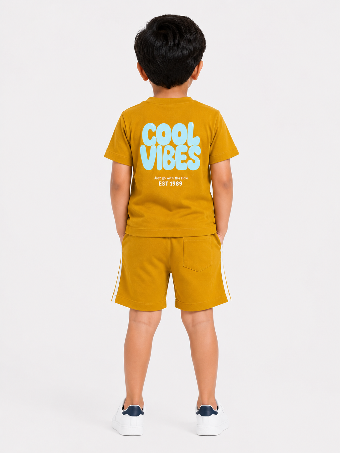 Boys Mustard Soft Cotton Sets Casual Fashion Kids Wear BloomUp