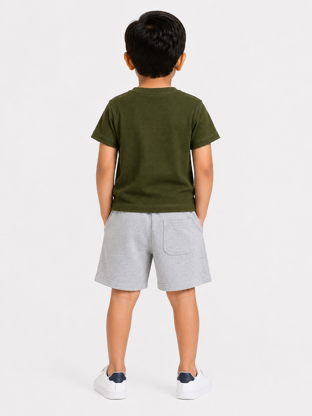 Olive Stylish Playwear Boys  Soft Cotton Clothing Set BloomUp