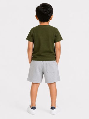 Olive Stylish Playwear Boys  Soft Cotton Clothing Set BloomUp