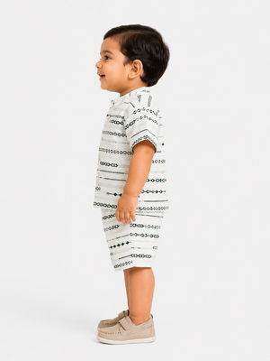 Olive Green Comfort Fit Boys Soft Cotton Clothing Set BloomUp