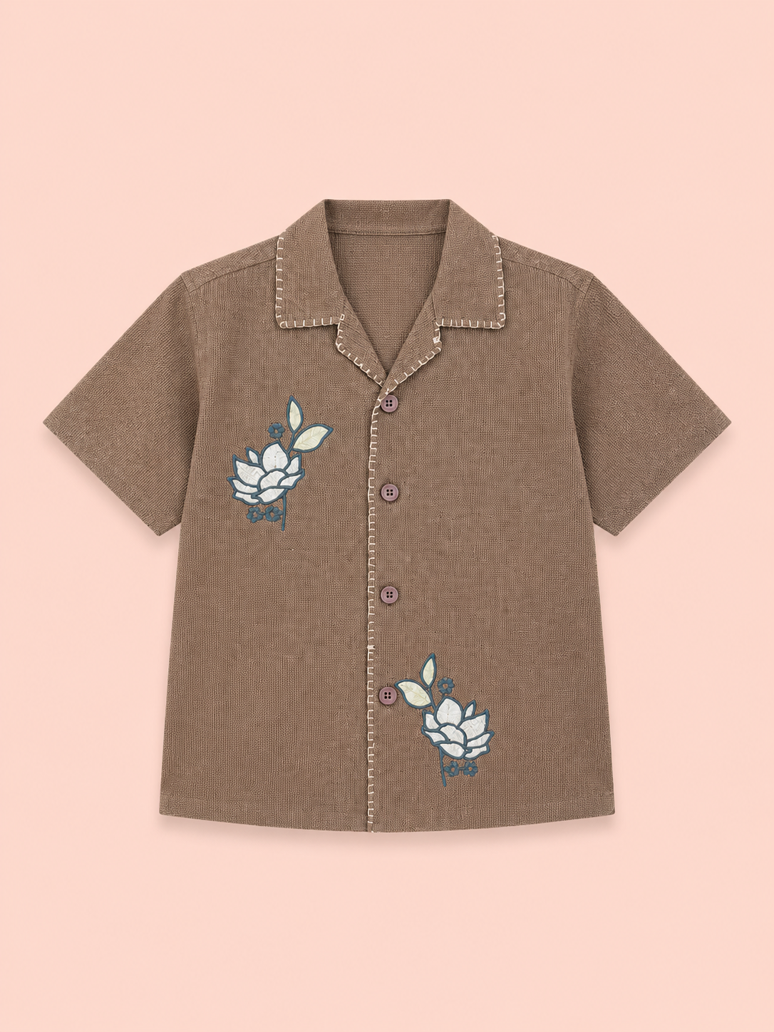 Brown Casual Summer Boys  Soft Cotton Kids Fashion Wear BloomUp
