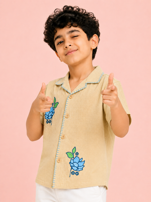 Lime Trendy Daily Wear Boys Soft Cotton Kids Fashion BloomUp