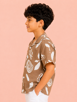 Biscuit Stylish Playwear Boys  Soft Cotton Kids Fashion Wear BloomUp