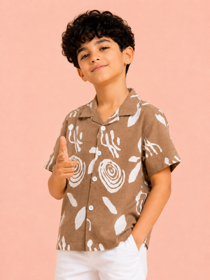 Biscuit Stylish Playwear Boys  Soft Cotton Kids Fashion Wear BloomUp