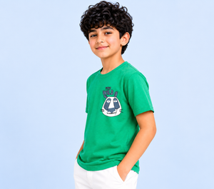 Green Stay Wild Graphic T-Shirt for Boys – Soft Cotton Summer Wear Kids Tee BloomUp